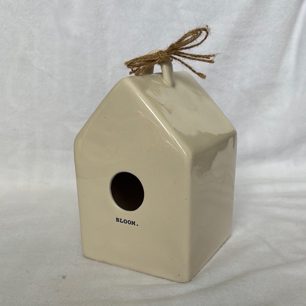 Rae Dunn birdhouse